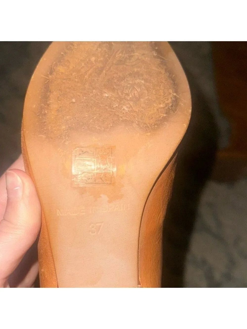 Free People Tan leather vintage over the knee boots size 37